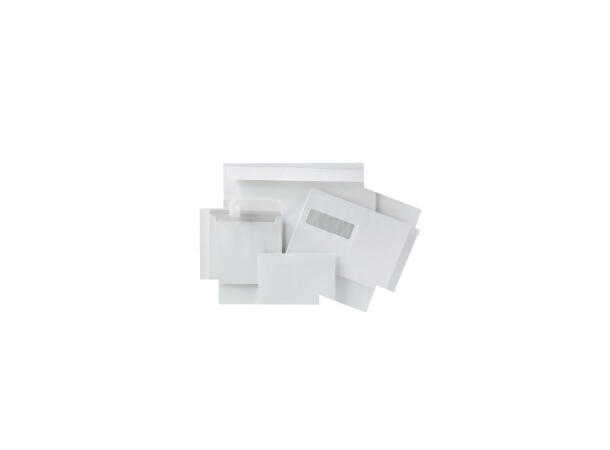 Konvolutt Munken Pure EC4 vindu 18 SKD 120 gr. 229x312 mm selvkl. dekkark (500) 